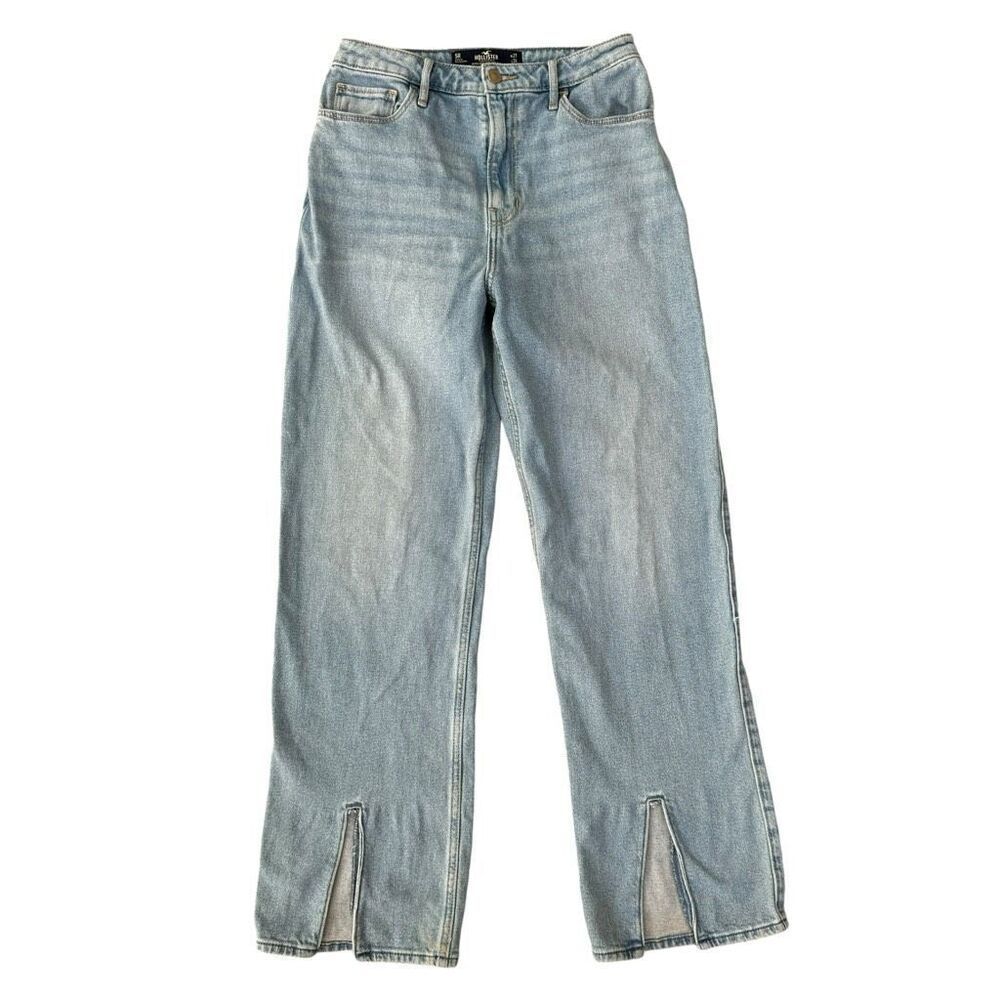 Hollister vintage ultra high rise dad jean size 27 front slits